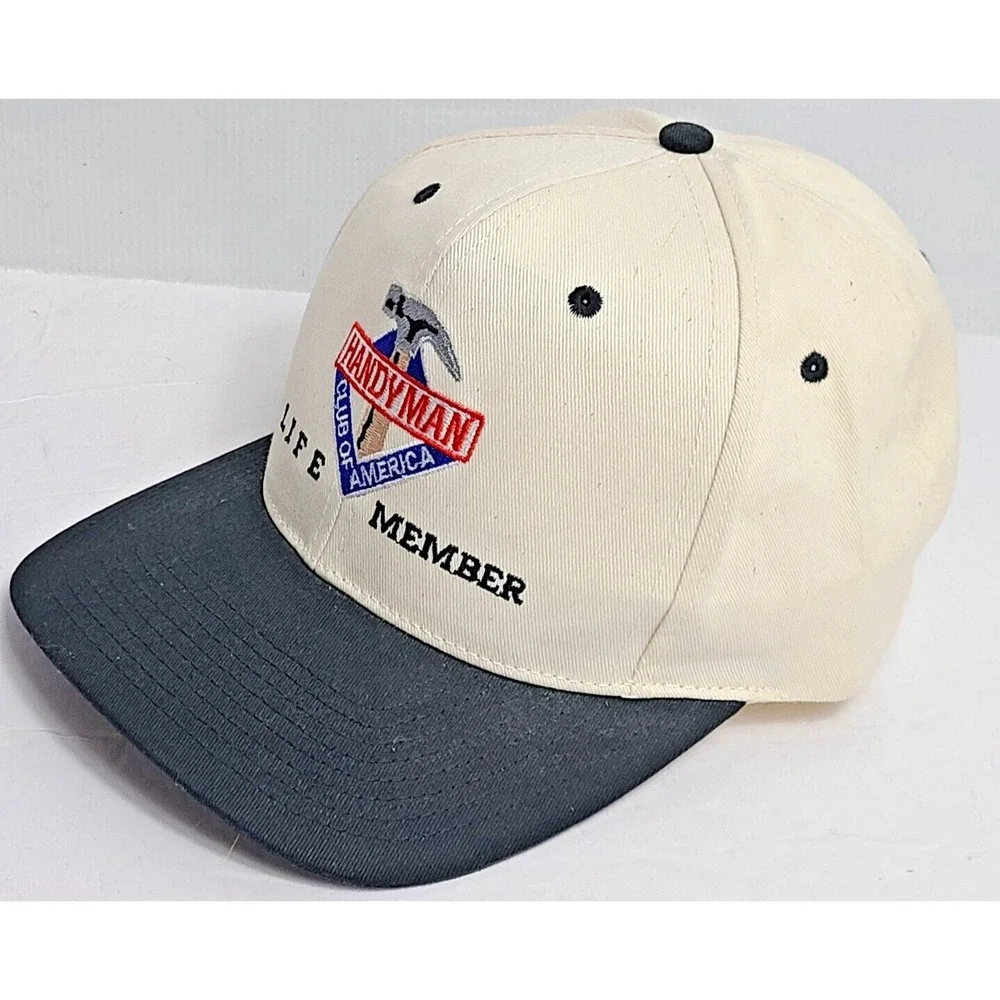Vintage Handyman Club of America Baseball Ball Hat Cap Snap Back Trucker Farm - Picture 3 of 7
